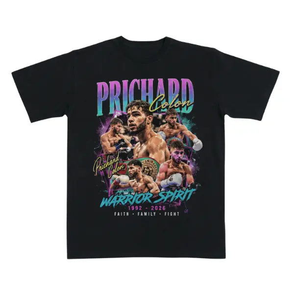 Prichard Colon Warrior Spirit Shirt – Vintage Boxing Graphic Tee, Puerto Rico Boxer T-Shirt, Fight Fan Gift, Boxing Apparel