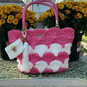 Bolsa, Valentina, tejida a crochet hecha a mano