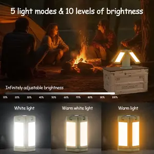 14000mah Camping Lanterns 5 Light Modes 10 Brightness Levels Portable Folding LED Camping Lights Tent Lantern Emergency Light streetlamp garden lamps