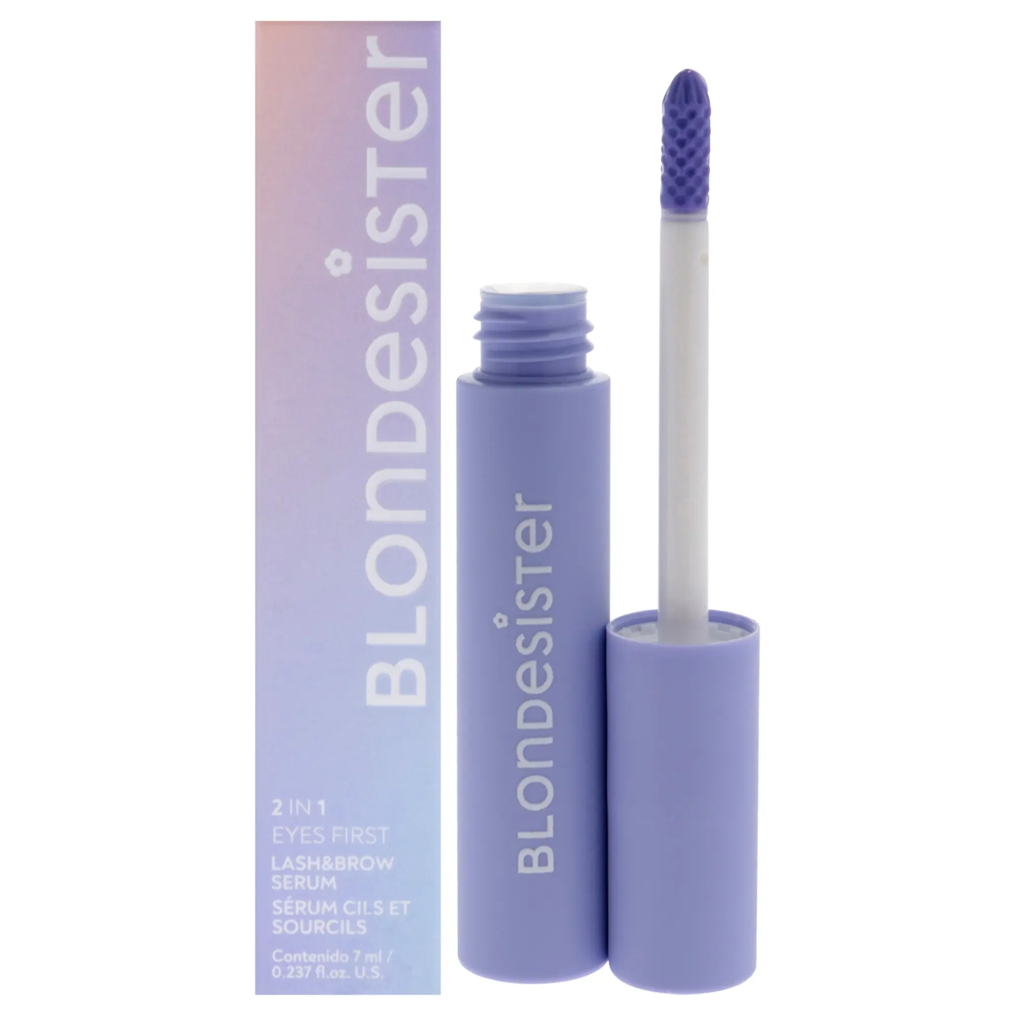 2 in 1 Eyes First Eyelash and Eyebrow Serum by Blondesister for Women - 0.237 oz Serum