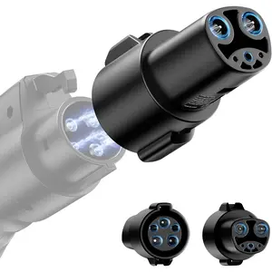 J1772 to Tesla Charger Adapter, Max 80A 250V Fast Charging J1772 to NACS Adapter for Tesla Model 3/Y/X/S/Cybertruck Charging Adapter, Compatible with J1772 EV Charge to Tesla Adapter -UL 2252