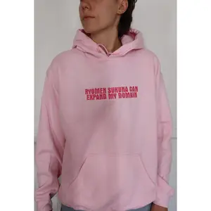 Embroidered 'Ryomen Sukuna can expand my domain' Hoodie or Crew Neck, Long Sleeve, Classic fit, Unisex, Adult