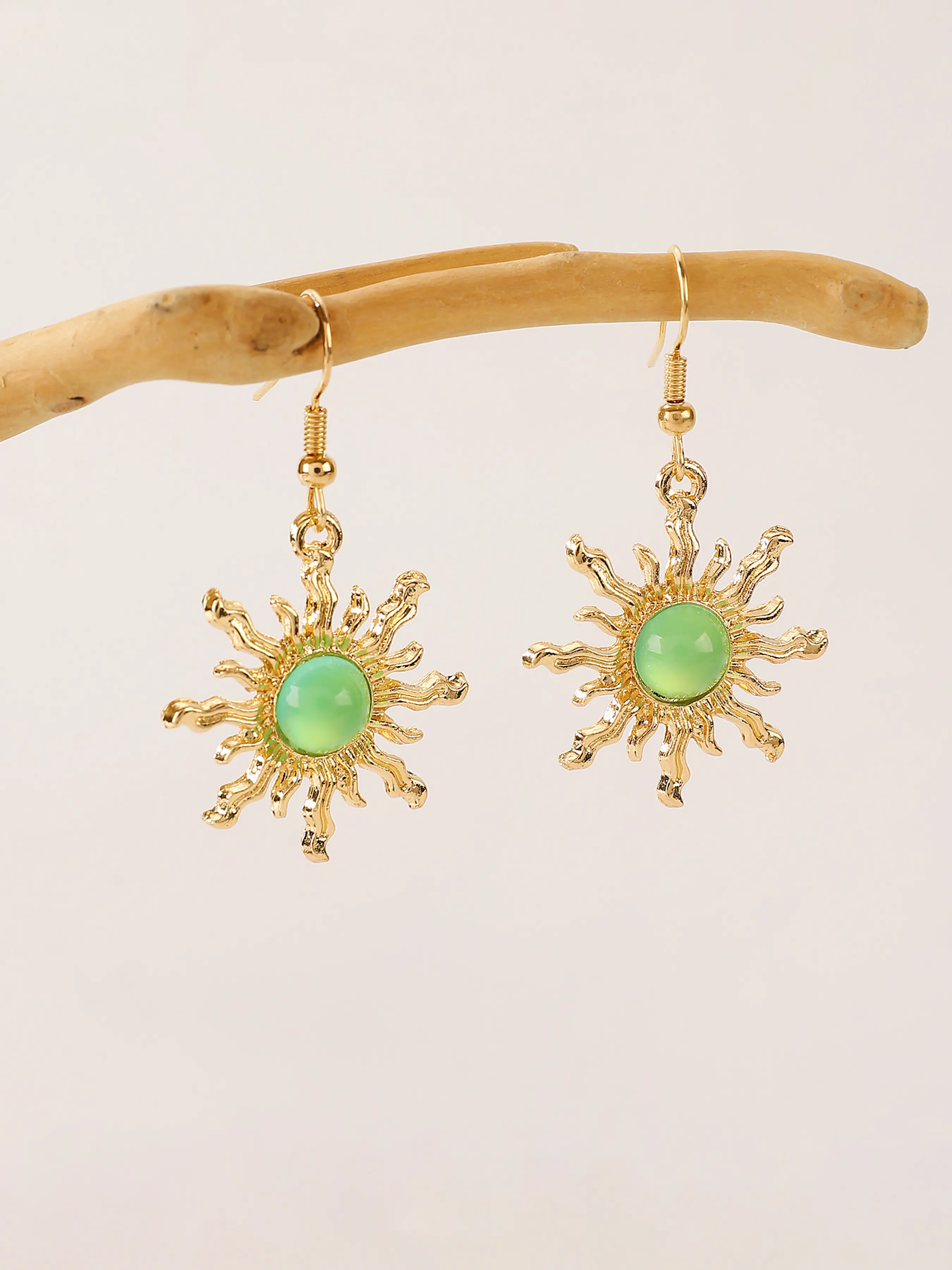 Sun Design Dangle Earrings, Fashionable Jewelry for Women, Trendy Jewellery Accessories, Trendy All-match & Exquisite Jewelry for Birthday Gift