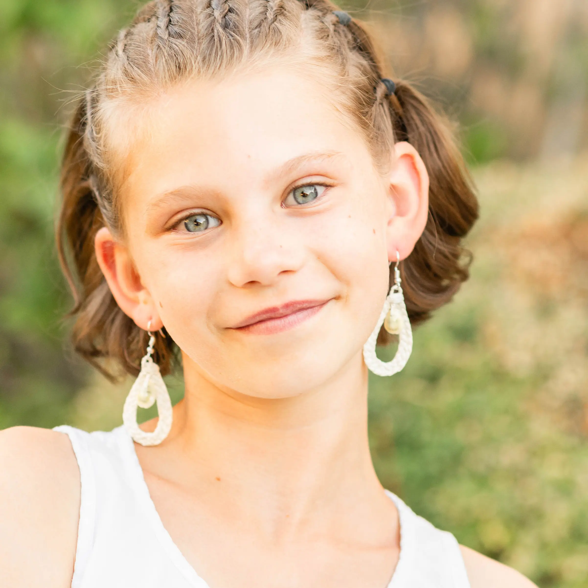 Marshallese Earrings - Woven Teardrops