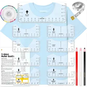 17 count Tshirt Ruler Guide for  Alignment,  Tshirt Ruler for  Machine Heat Press HTV  Center Designs, Craft Sewing Supplies and Accessories