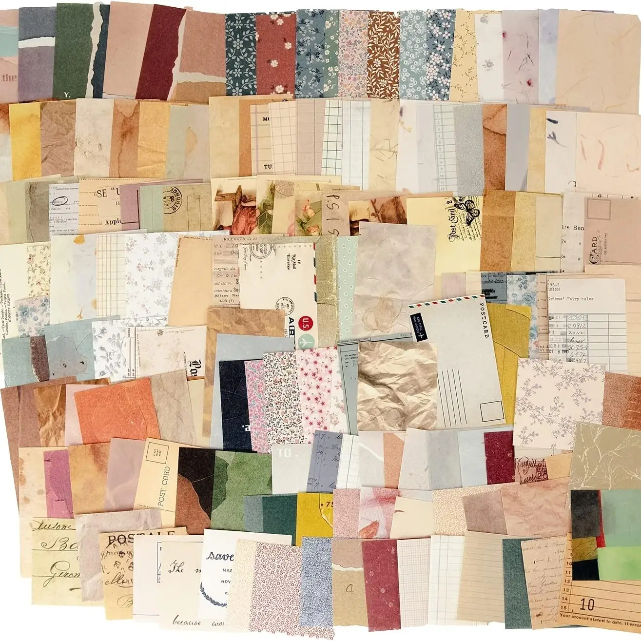 Scrapbook Paper (360 Sheets), Various Colors Material Paper, Crafting Kit, DIY Decorative Paper for Students Scrapbooking & Journal Making, Handmade C