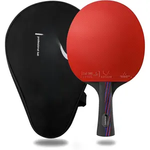 Ping Pong Paddle,Professional Table Tennis Paddles with Case, Table Tennis Racket for Advanced Training and Tournament
