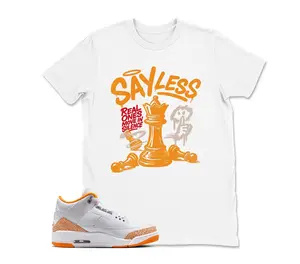 AJ3 Orange Citrus Match Shirt, Sayless Graphic Tee, 90s HipHop Tee, Unisex T-Shirt, Cozy Gift