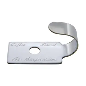 United Pacific - Stainless Switch Guard for Peterbilt 379 Air Suspension