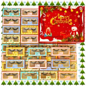 30 Pairs DD Curl Russian Curly Strip False Eyelash Pack include 5 Styles, Perfect for Daily Use and Make Up Use,Curly Natural and Volume False lashes,Gift Pack for Christmas, Synthetic Fiber