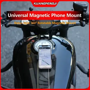 Motorcycle universal fuel tank magnetic suction mobile phone portable retro cruise universal mobile phone stand