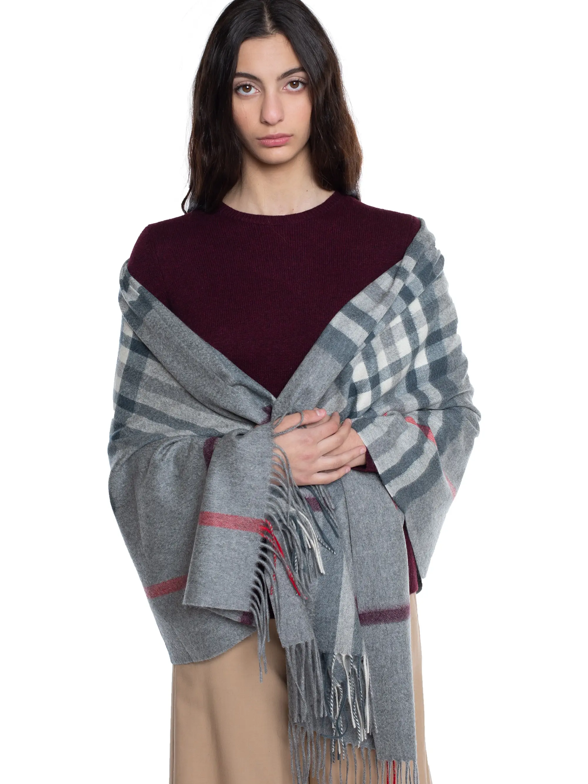 JENNIE LIU Women 100% Cashmere Shawl Wraps