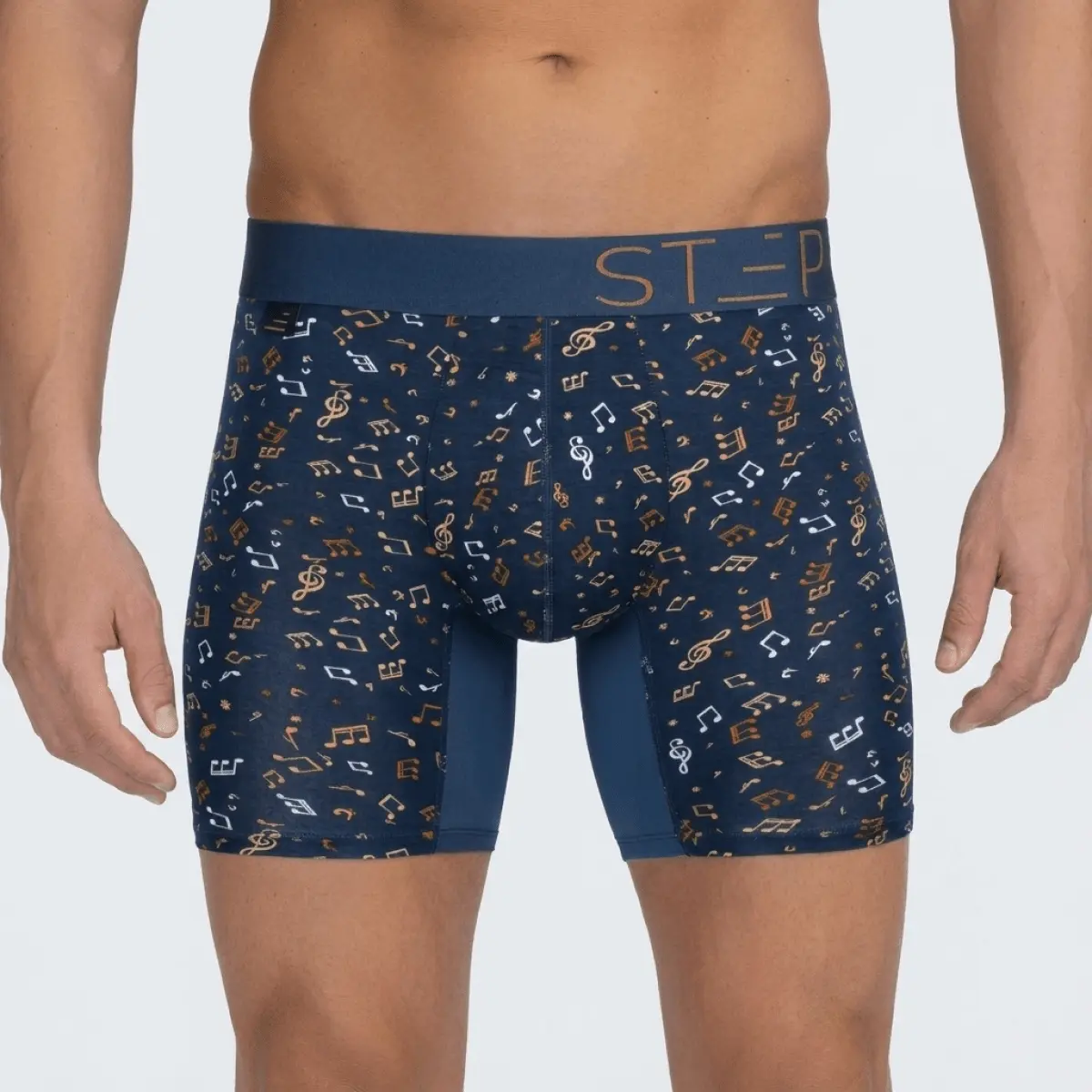 Men's Soft Bamboo Viscose Boxer Briefs - Bamboo Boxers with 3D Comfort Pouch, Ride-Up Resistant Elastic Spandex, Tailored for Thick Legs, Underwear Boxer Briefs