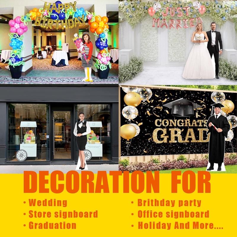 Customizable! Custom Photo Cardboard Cutout with Easel Stand，Perfect for Wedding & Birthday Party and Holiday ，Personalized High Resolution Stand Up Custom Cutout，Super Easy Assembly (1feet)