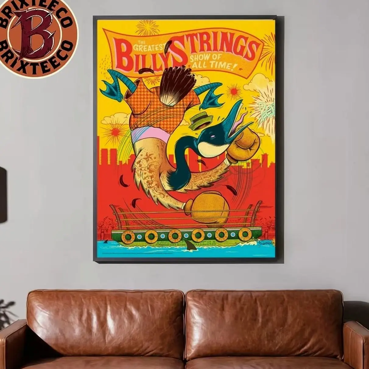Billy Strings Boston Event Poster Night 1 At Agganis Arena In Boston MA On July 21 2026 Art By Your Cinema Poster