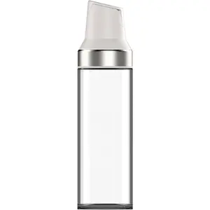 Sugar Dispenser Glass Bottle with Pour Spout Leak-Proof Shaker for Coffee & Kitchen, Labeled Sugar/Creamer Container for Beverages, Baking & Organizing (WHITE)
