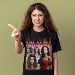 Angelina Jolie Shirt - Customized vintage gift for him/her.