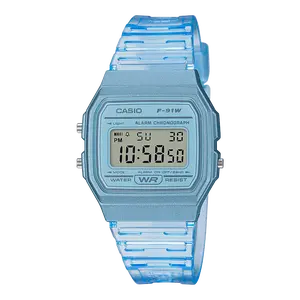F91WS-2 | Blue Translucent Digital Watch | CASIO