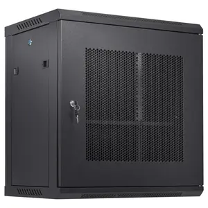 VEVOR 12U Wall Mount Server Cabinet, 15.5'' Depth, Network Rack Enclosure, Supports up to 200 lbs, Secure Locking System, Ideal for IT Hardware, Audio/Video Components