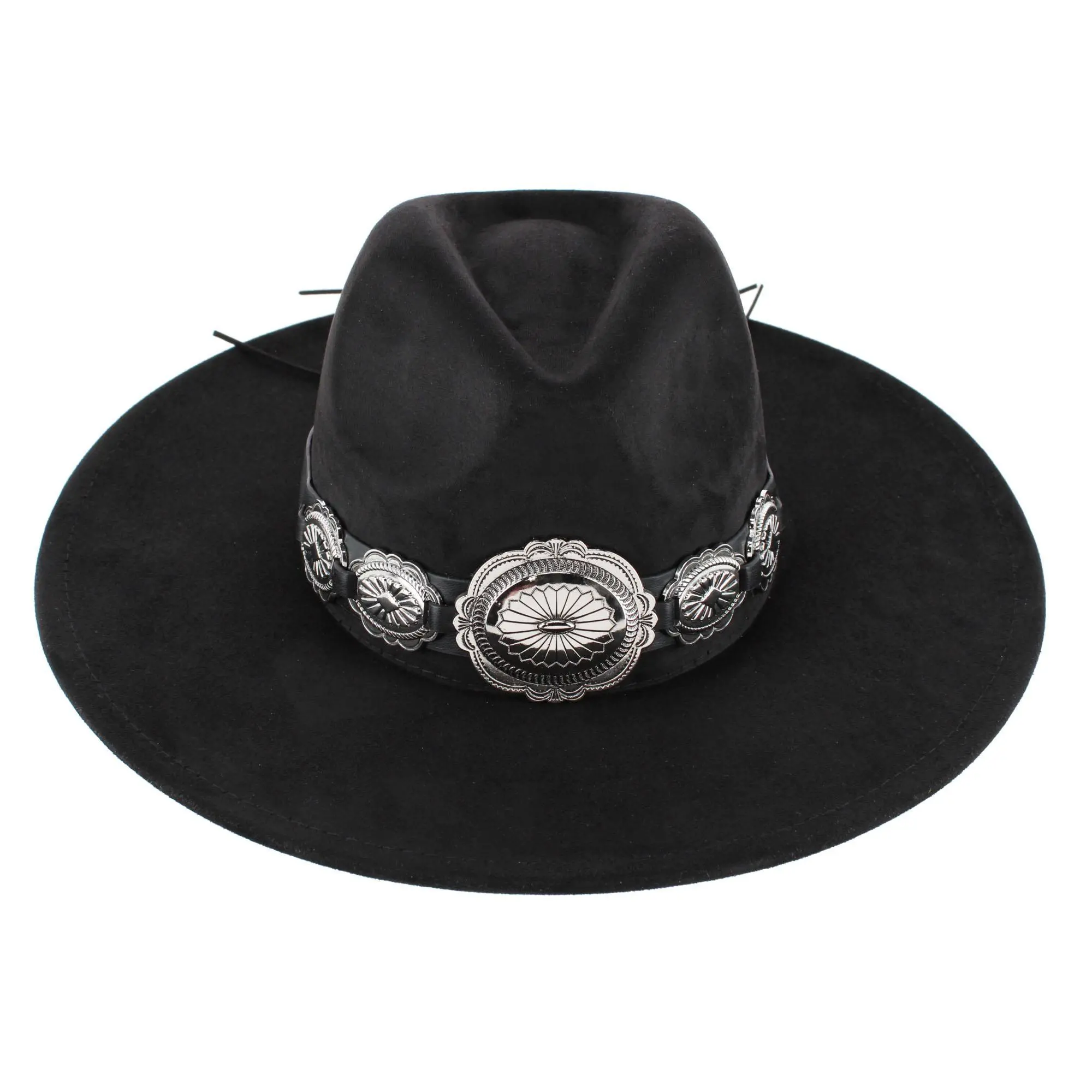 CTM Women's Large Concho Western Fedora, Western Hats
