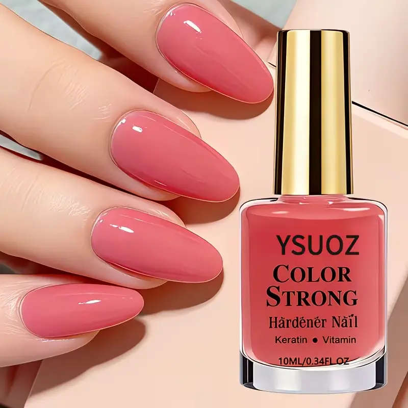 Raspberry Pink Nail Polish - Quick-Drying, UV Lamp-Free, Salon-Quality Formula for Professional Manicurists, Suitable for Everyday Wear