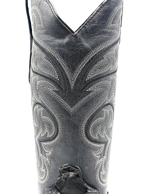 Cowboy Boot Black Pirarucu Bass