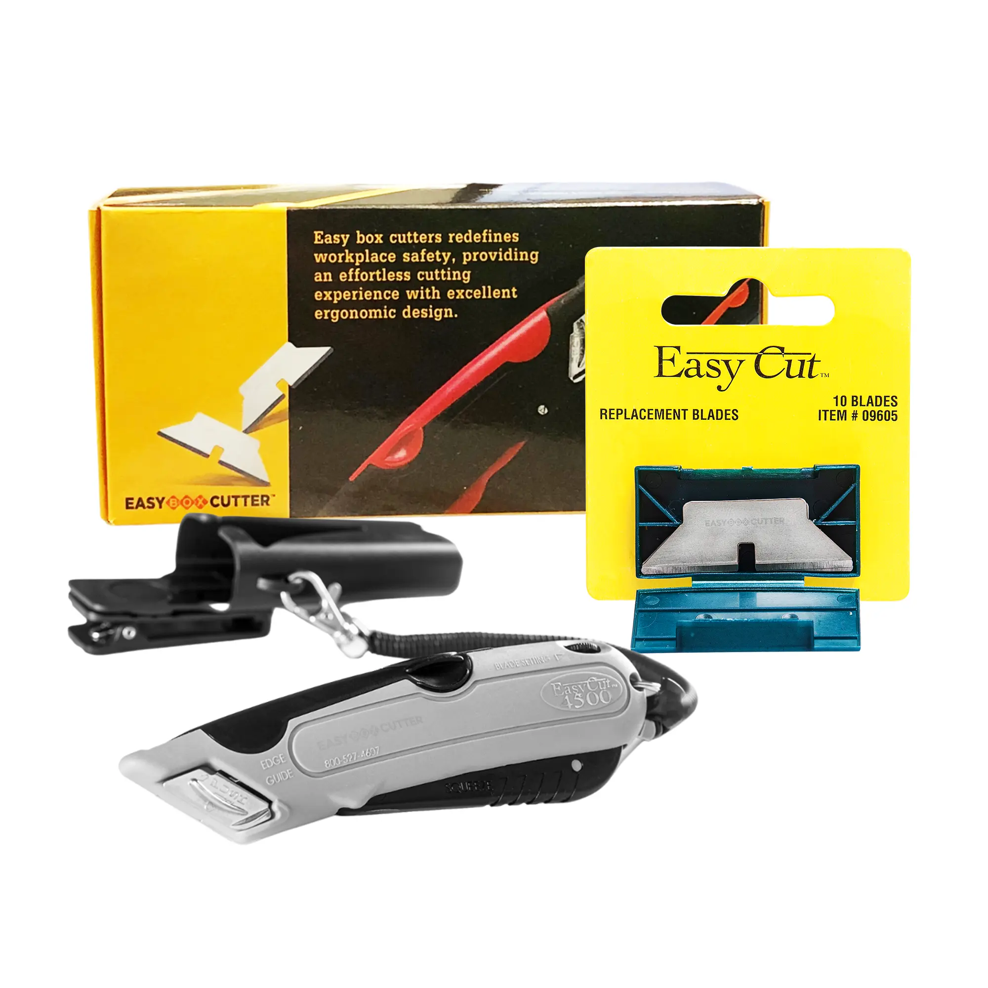 EasyCut 4500 Grey Safety Cutter Kit (10 Blades) – Home & Office