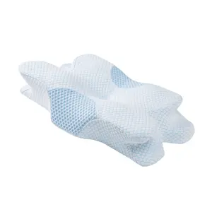 Ergonomic Neck Cervical Pillows for Pain Relief Molded Memory Foam Core Bed Pillow Adult Memory Foam Pillow