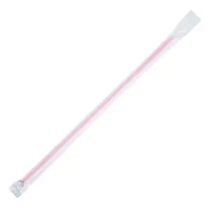 [2,500 ct] Giant Straws | Individually Wrapped | Red (0.31" x 9")