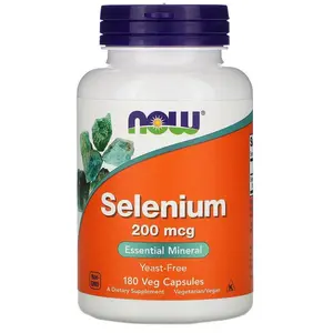 NOW Selenium, 200 mcg, 180 Veg Capsules
