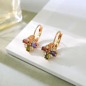 LisiZen Unique Colored Fashion Earrings Elegant Premium Ear Accessories Exquisite Minimalist Light Luxury New Style Ear Clips DZEH5834