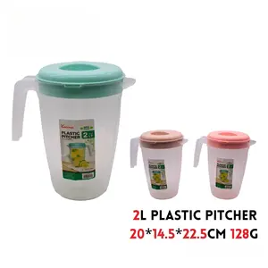 2L Plastic Drink Pitcher | Lightweight Water Jug for Fridge, Parties & Picnics