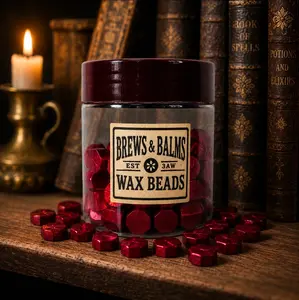 100 Count Wax Beads for Wax Sealing DIY Wax Seals - Various Colors - by Brews & Balms