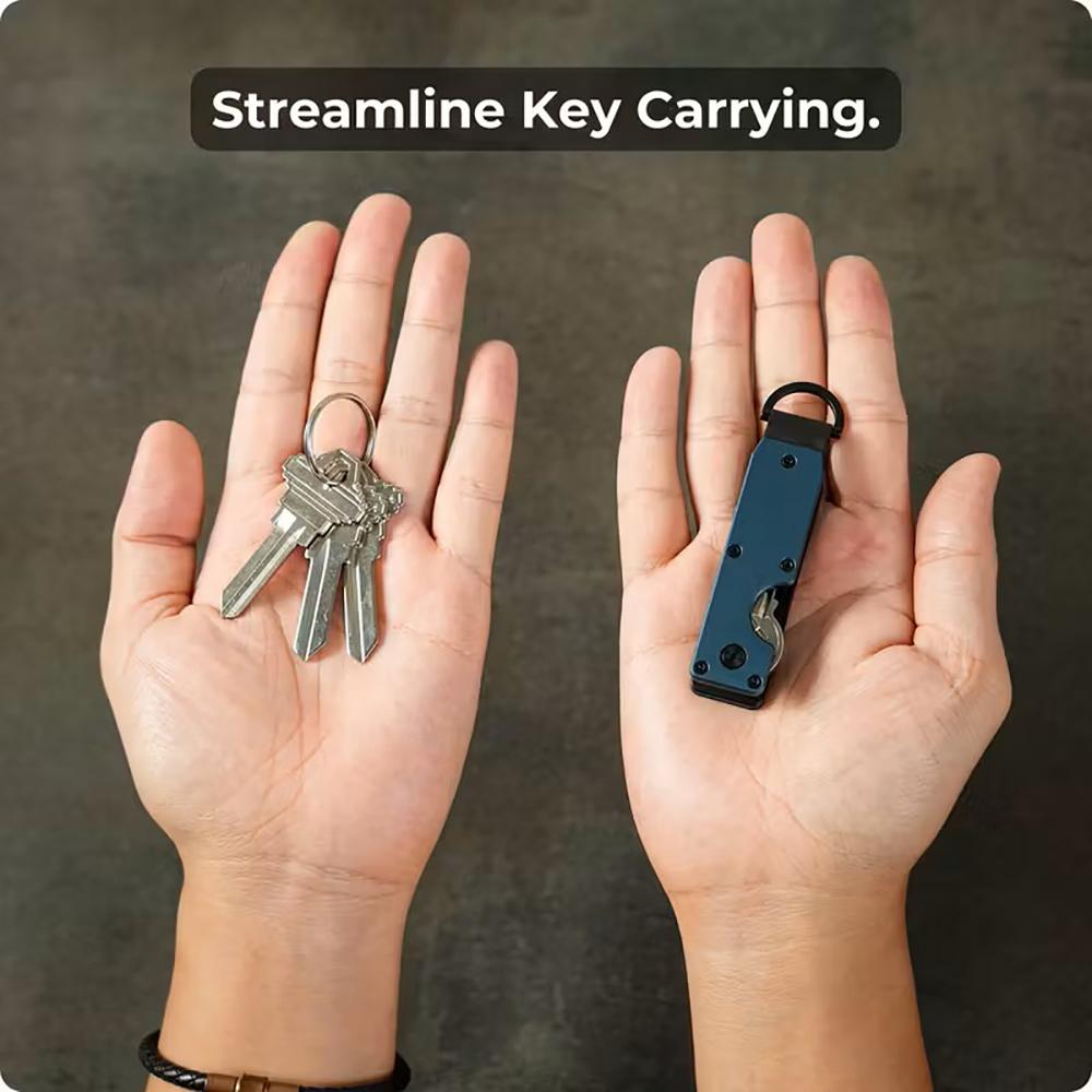 Minimalist Innovative Keyholder, Compact Keys Organizer, Multifunctional Smart Durable Car Key Chain, Fashion Accessories, With Key Case, For Key Holder Secures 1-5 Keys, Easy To Carry, Versatile Accessories
