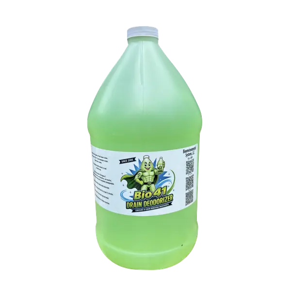 Bio41 Drain Deodorizer- Odor Eliminator - Commercial Drain Deodorizer - Neutralizer Sewer Gas Smell Remover - One Gallon