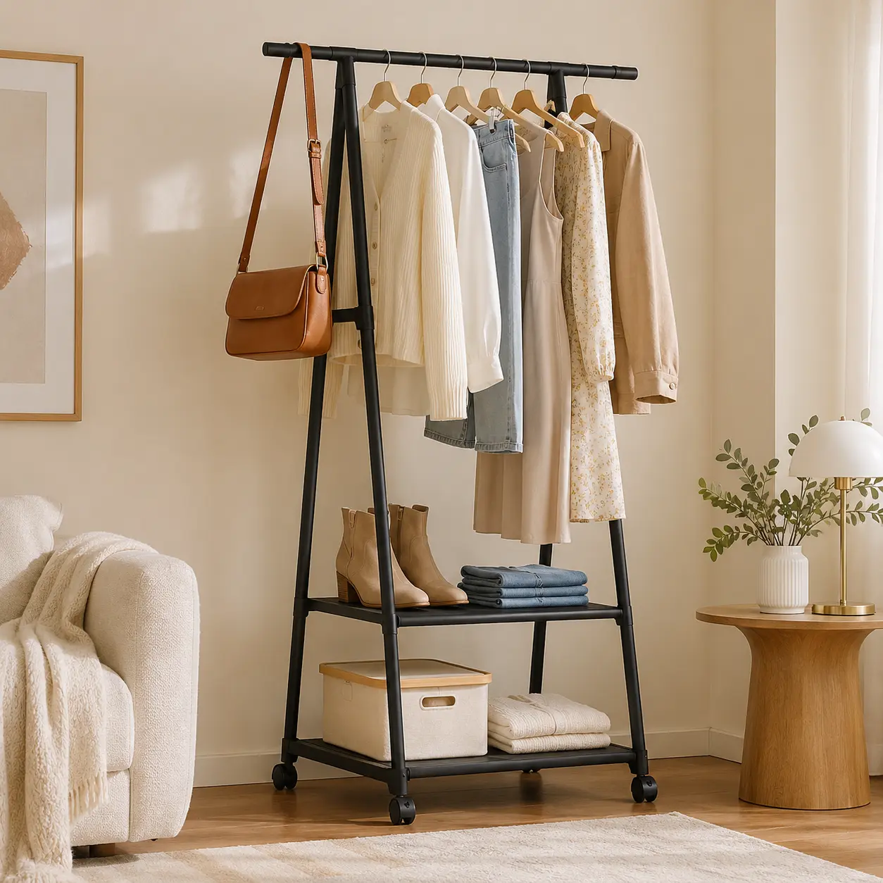 Multifunctional Triangle Clothes Rack