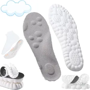 4D Insoles - 4D Cloud Technology Insole - Super Soft, Ultra Comfort Insoles, 4D Sports Shoes Insoles, Acupoint Massage Insole for Foot & Joint Support Footwear Arch