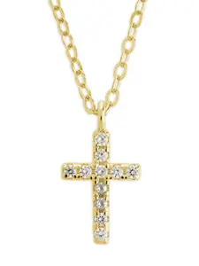 Sterling Silver Sinead Sparkling Cross Pendant
