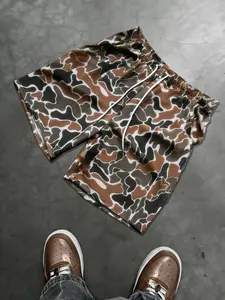 Men's Fashion Camouflage Casual Summer Shorts, Perfect Choice for Various, Comfortable Fabric, Breathable Fitted Shorts, Ideal Gift for Family and Friends