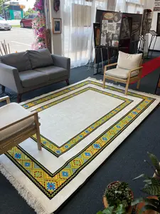 Tilet Ethiopian Design Carpet Geometric Pattern for Living Room Decor