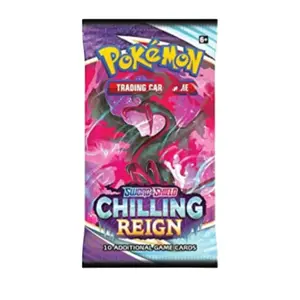 Pokémon Sword & Shield Chilling Reign Booster Pack - 10 Cards per Pack - Brand New & Sealed - Random Chilling Reign Pack Art