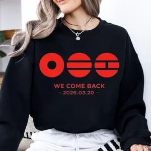 Bangtan Come Back Unisex Sweatshirt, World Tour Concert Outfit For Army Hoodie, Kpop Album Tshirt, Kpop Fan Gift, Army Kpop, Unisex Sweater Pullover Tee