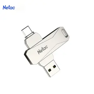 Netac 32G Dual Interface USB Flash Drive, Portable Dual-use USB Flash Drive, Computer Plug and Play USB Flash Drive, Efficient Office