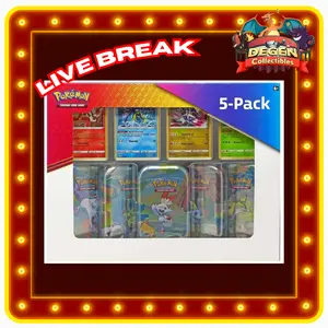 Pokemon TCG [ENG] - Galar Pals mini tin set of 5 - LIVE RIP