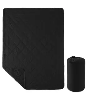 Camping Blanket - Puffy, Packable, Lightweight and Warm | Ideal for Outdoors, Travel, Stadium, Festivals, Beach, Hammock | Water-Resistant Camp Quilt, Camping Accessory