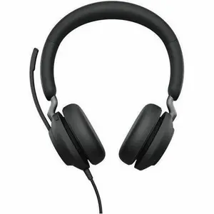 Jabra Evolve2 40 SE Headset, Your voice will be heard loud and clear with the boom microphone design to ensure maximum Headset usage efficiency, USB Type C, Wired