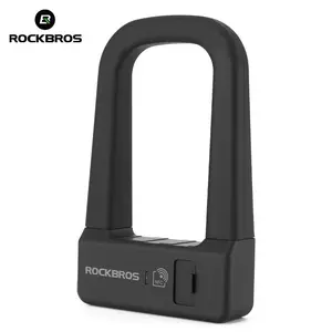 ROCKBROS Smart U Lock NFC Unlocking MTB Road Bike Lock Anti-theft Waterproof Rechargeable Safety Lock with 600mAh Type-C Charging and Thickened Design