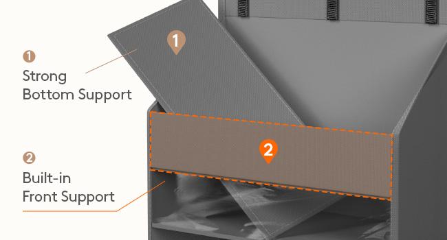 Lifewit Over the Door Organizer with Clear Window and Mesh Pockets, 5 Shelves, Anti-Tilt