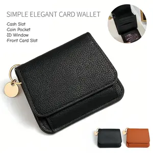 Women's Elegant Minimalist Short Slim Wallet All-match Trendy Mini 3 Bifold Purse RFID Blocking Card Holder Money Clip ID Window Compact Coin Purse Ideal Gift bracelet men woman luck unisex hypoallergenic fashion jewelry gift casual