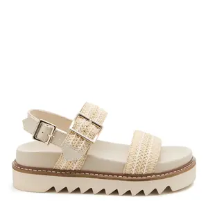 Kel Raffia Platform Sandals
